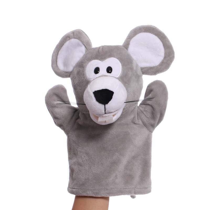 Stuffed Plush Animals Toys Hand Finger Story Puppet Kawaii Dolls Educational Baby Toys Lion Elephant Bunny Monkey