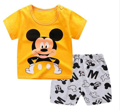 Casual Baby Kids Sports Clothing Disney Mickey Mouse Clothes Sets for Boys  Baby Clothes 9M -4 Years Old