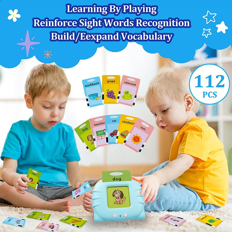 Educational Learning Talking Sight Words Flash Cards Kindergarten Kids English Language