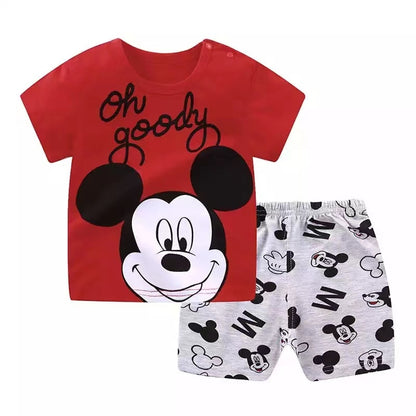 Casual Baby Kids Sports Clothing Disney Mickey Mouse Clothes Sets for Boys  Baby Clothes 9M -4 Years Old