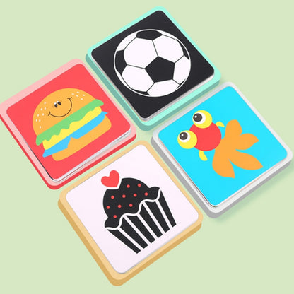 Baby Visual Stimulation Cards Black White High Contrast Flash Cards