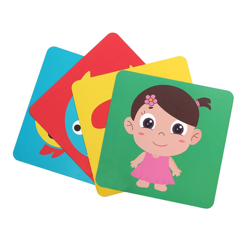 Baby Visual Stimulation Cards Black White High Contrast Flash Cards